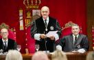 El presidente del TSJN, Joaquín Galve, este viernes en la apertura del año judicial 2024-25 en Navarra