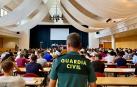 Aspirantes en la prueba de oposición este sábado en Baleares para ingresar en la Guardia Civil