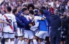 Sergio Camello celebra su tanto frente al Leganés