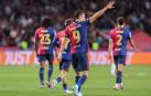 Robert Lewandowski celebra uno de sus goles frente al Young Boys