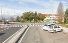 La colisión entre la moto y la furgoneta ha tenido lugar en la calle Irunlarrea