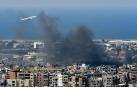 Un avión vuela sobre el suburbio de Dahieh, al sur de Beirut, este viernes