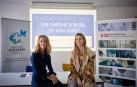 Rakel Mateo y María Carcavilla en la presentación de la XI Jornada sobre el Duelo