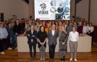Luis Campos, Carmen Maeztu, Félix Taberna, Patricia Fanlo e Idoia Urmeneta, en la presentación del centro de innovación social VidAAs
