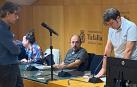 Oskar Oca Pérez, durante su toma posesión como concejal de Tafalla