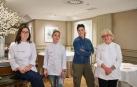 Pilar Arellano (Restaurante Picaflor), Paula Martínez (Tres Reinas), Goiza Isiegas (Akari Gastroteka) y Pilar Idoate (Europa) son las cuatro chefs que han diseñado el menú.