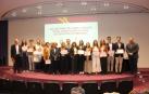 Premiados y autoridades durante la entrega de los premios del VII certamen de casos éticos-deontológicos del Colegio de Médicos