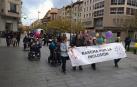 Este viernes ha tenido lugar la VII edición de la Marcha por la Inclusión, organizada por la Asociación Coordinadora de Personas con Discapacidad Física de Navarra. Durante la marcha, se ha reivindicado que se haga efectiva la igualada de oportunidades en todas las áreas de la vida y que haya una participación real en la sociedad para todas las personas.