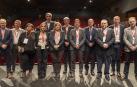 El ‘corazón’ de Laseme, integrantes de su junta directiva (en el centro la gerente, María Luisa Elguea) y el consejero Irujo al acabar el acto