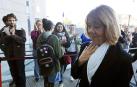 Gisele Pelicot llega al tribunal penal de Avignon