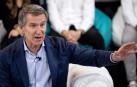 El presidente del PP, Alberto Núñez Feijóo, durante su intervención en un encuentro con presidentes de Nuevas Generaciones en Madrid