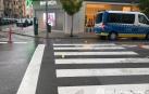 Paso de peatones de la calle Amaya donde ocurrió el atropello