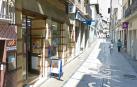 Fachada del despacho de loterías de la Calle Mayor de Estella donde se registró un segundo premio de La Primitiva de más de 220.000 euros.