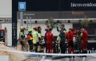 Bomberos y policía Nacional continúan en los trabajos de achique y búsqueda en el parking de Bonaire en Aldaia