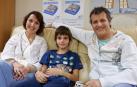 Marta Martínez, su marido Pedro Mateos y su hijo Enaitz, de 11 años, contaron su testimonio con motivo del 'Día Nacional del TDAH'.