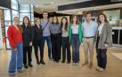 De izda a dcha: Olatz Palacios, Izaskun Azcona, Inés González, Manu Larralde, Ana Pinedo, Naia Blanco, Lucía Tapiz, , David Felipe Gómez y María Armendáriz