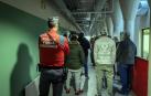 Fotos del examen para obtener la habilitación de portero en Navarra./
