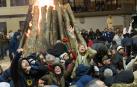 Imagen del lanzamiento de nueces de Fustiñana celebrado el pasado año