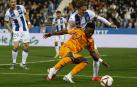 Vinicius, en una acción del partido ante el Leganés
