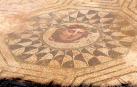 Mosaico de Medusa, en el yacimiento de la Huerta de Otero
