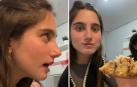 Ana, estudiante venezolana en Pamplona, sorprendida por la reacción de sus compañeros a la cena típica de su país que les había preparado