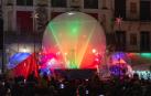 Fotos del encendido de la iluminación navideña en Tudela.