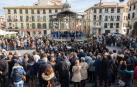 Este martes 3 de diciembre, con motivo de la celebración del Día de Navarra, ambas agrupaciones musicales se han unido para ofrecer un concierto en la Plaza Nueva de la capital ribera