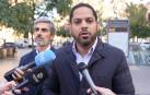 El secretario general de Vox, Ignacio Garriga, en una visita al barrio barcelonés Besòs-Maresme, este miércoles