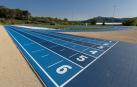 La pista de atletismo construida en el paraje de Oncineda de Estella.