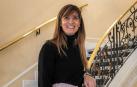María Begoña Cano Vallés, en las escaleras del Colegio de Médicos