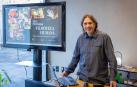 José Antonio Vitoria, ayer en la presentación del proyecto y de los microdocumentales