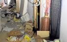 Estado en que se encontraba la casa de la detenida en Azkoitia cuando entró la Policía para detenerla