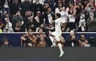 Rodrygo celebra su tanto a Pachuca en la Intercontinental