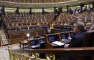 El líder del PP, Alberto Núñez Feijóo, durante el pleno del Congreso de los Diputados en Madrid este jueves