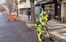 Las calles, recién asfaltadas, lucen otra imagen. Los operarios ultiman tareas antes de reabrir con normalidad