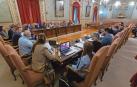Los integrantes de la corporación municipal, en un pleno anterior