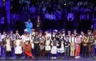 Un momento de la representación del musical, en el que se integra a más de 1.000 alumnos y alumnas de todos los cursos