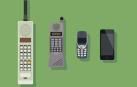 Imagen de archivo de varios teléfonos móviles