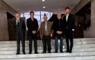 De izquierda a derecha: José Ignacio Zubiaur, Javier Trigo, Vicente Martínez, Julián Gª Angulo y Gonzalo Jiménez