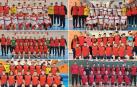 Selecciones navarras infantil masculina, infantil femenina, cadete femenina, cadete masculina, juvenil masculina y juvenil femenina.