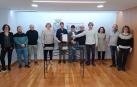 Representantes del PSN, Bildu, IT, Geroa Bai y Contigo en el Ayuntamiento de Tafalla