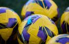 Un primer plano de unos balones oficiales de La Liga para este periodo de invierno