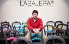 Guillermo García Martínez, nuevo presidente de la Asociación de la Juventud Empresaria de Navarra, en La Bajera, que es la sede de la organización /