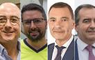 Simón Roda, Antonio Martínez, Pedro Rubio y Javier Apechea