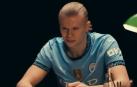 Erling Haaland en un momento del vídeo publicado por el Manchester City en redes anunciando su renovación /