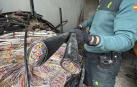 La Guardia Civil, con parte del cableado recuperado en La Rioja de un robo cometido entre Espronceda y Torres del Río
