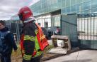 Bomberos trabajan en una fuga de gas en el polígono de Egüés