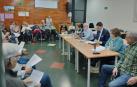 Imagen de una asamblea anterior celebrada en el club de jubilados de Estella
