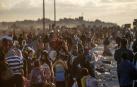 Gazatíes de regreso al norte de la Franja de Gaza