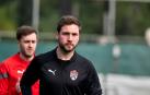Andoni Sesma, en una sesión de pretemporada del Khimki en Antalya (Turquía)